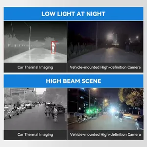 6.25 Inch Screen Automotive Thermal Imager Camera 256x192 Night <b>Vision</b> Car Recorder WIFI Support Rain Snow Fog - Product Image 4