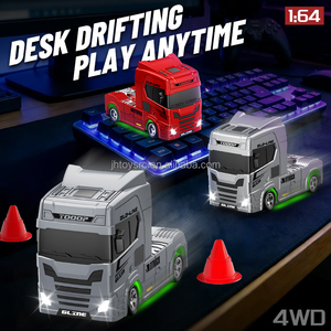 <span class=keywords><strong>Camion</strong></span> <span class=keywords><strong>de</strong></span> transport <span class=keywords><strong>de</strong></span> voitures miniatures RC à l'échelle 1/64 en gros, avec direction entièrement proportionnelle, lumières LED et simulation <span class=keywords><strong>de</strong></span> voiture <span class=keywords><strong>de</strong></span> drift RC <span class=keywords><strong>de</strong></span> poche - Product Image 6