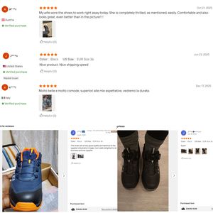 <span class=keywords><strong>Scarpe</strong></span> Antinfortunistiche da <span class=keywords><strong>Uomo</strong></span> di Alta Qualità con Punta in Acciaio, Suola in PU a Doppia Densità Antiscivolo, Tomaia Confortevole in Mesh, Logo Personalizzato - Product Image 5