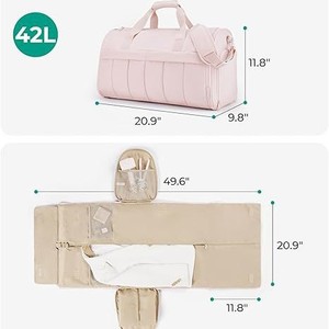 Convertible <strong>Women</strong> Travel Suit Bag Hanging <strong>Clothes</strong> <strong>Travelling</strong> Carry Duffle Bags Shoulder Handbag for Man and Woman Garments Cover - Product Image 2