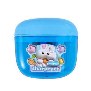 Pensil Standar HB untuk Perlengkapan Sekolah Grosir, Pengasah Pensil untuk Sekolah, Pengasah Pensil Murah Lucu dengan Lubang Ganda - Product Image 2