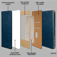 Étui à rabat en cuir véritable de qualité supérieure avec fentes pour cartes, antichoc, pour Samsung Galaxy S26 Ultra S25 S24 Plus S23 S22 S21