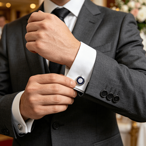 Clearance <b>Cufflink</b> Low MOQ Classic Style Business Accessories Suit Cuff Link Men Gift - Product Image 1
