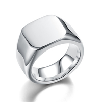 Edelstahl Männer Metall Ring Blank Vergoldete Fingerring Designs Großhandel