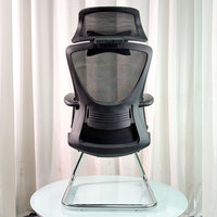 Chaise de bureau ergonomique inclinable, moderne, minimaliste, en maille respirante, confortable pour les siestes de l'après-midi, pivotante et réglable en hauteur