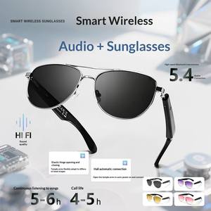 Lunettes de soleil audio intelligentes IA 2026 pour le sport et la mode, avec protection UV, lecture de musique, traduction d'appels et utilisation en extérieur/<span class=keywords><strong>plage</strong></span> - Product Image 6