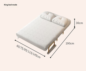 Canapé-<span class=keywords><strong>lit</strong></span> pliable multifonctionnel à double usage pour appartement, balcon, salon, canapé-<span class=keywords><strong>lit</strong></span> double télescopique réglable - Product Image 3
