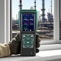 Détecteur de fuite de gaz 5 en 1 à aspiration de pompe de haute précision SO2F2 F2 HF C2H2 CS2 SF6 C2H4 C2H6O H2O2 alarme multi-gaz PID