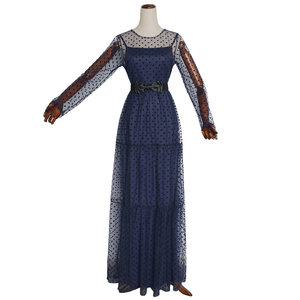<span class=keywords><strong>Vestidos</strong></span> africanos <span class=keywords><strong>H</strong></span> & D para <span class=keywords><strong>mujer</strong></span> Dashiki moda malla arco largo Maxi vestido ropa africana de talla grande conjuntos de 2 piezas - Product Image 2