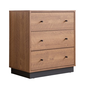 Mesita de noche de tocador de dormitorio de 3 cajones con función de almacenamiento - Product Image 5