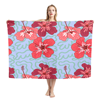Sarongs Hawaïens Classiques Imprimés Pua Kenikeni, Motifs Floraux Personnalisés, Impression HD, Lavalava Portable pour Fêtes de Plage, Ie Faitaga