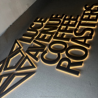 Letrero Luminoso LED 3D de Acrílico y Metal con Retroiluminación de Fábrica, Logotipo Iluminado para Tienda, Letrero Comercial LED Personalizado