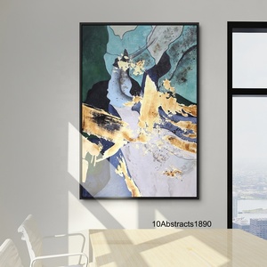 Mano <span class=keywords><strong>pittura</strong></span> a olio Dafen moderna lamina d'oro dipinti e arti murali <span class=keywords><strong>su</strong></span> <span class=keywords><strong>tela</strong></span> casa soggiorno arte decorativa astratta - Product Image 1
