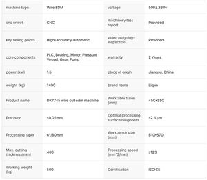 ماكينة قطع أسلاك cnc DK7745 بتصميم جديد بسرعة لقطع الأسلاك المعدنية - Product Image 4