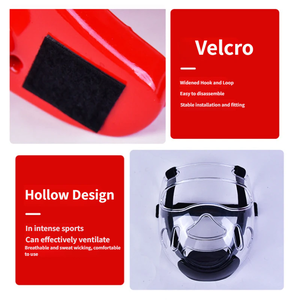 Protector de Cabeza Personalizado para Artes Marciales, Karate, Taekwondo, Boxeo, Casco de PU con Protector Facial de PVC y Protección para el Cuello - Product Image 5