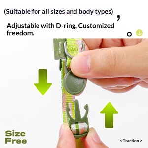 Conjunto de <span class=keywords><strong>Collar</strong></span> y Arnés Acolchado de Nailon para Perros y Gatos, para Paseos Deportivos al Aire Libre - Product Image 2