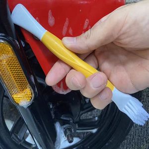 Brosse de nettoyage pour moteur de voiture, taches d'huile tenaces, chaîne, châssis, pelle, frein, rouille, poudre de fer, brosse dure, brosse à fils, brosse de détail - Product Image 5