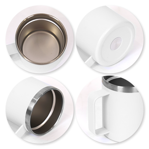 Bình nước giữ nhiệt có tay cầm, dung tích 12oz/14oz/16oz/24oz, bán buôn, ly giữ nhiệt cà phê hai lớp, cốc du lịch bằng thép không gỉ - Product Image 3