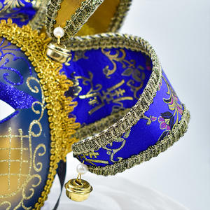 <span class=keywords><strong>Venise</strong></span> italienne pleine tête adulte femme maquillage du visage poudre d'or Yin-Yang <span class=keywords><strong>masque</strong></span> facial costume de fête et de danse - Product Image 4