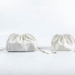 Eco Friendly Natural Colorful <b>Canvas</b> Cotton Cosmetic Jewelry Drawstring Pouch Organic Cotton Bags - Product Image 3