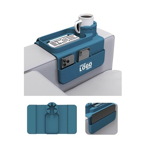 Alfombrilla de Silicona Personalizada con Logotipo, Bandeja para Reposabrazos de Sofá con Portavasos - Product Image 2