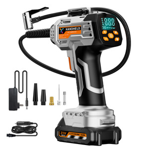 Handheld Air Compressor 12V Lithium Ion <b>Battery</b> LCD Display Portable Tire Inflator Wireless High Pressure <b>Pump</b> - Product Image 1