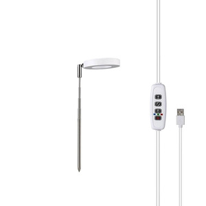 LED Telescopic Plant Growth Lamp with Angel Ring Red &amp; Blue Spectrum Aluminum Body <strong>Flower</strong> Timing Fill <strong>Light</strong> - Product Image 2
