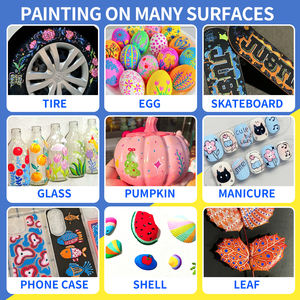 12/24/36/48/72/120/168/240色アクリルマーカー斜め柔らかいブラシチップ着色紙用永久インク - Product Image 5