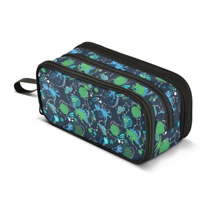Boîte à crayons personnalisée pour enfants avec un adorable dinosaure en sublimation, trousse scolaire pour garçons - Product Image 1