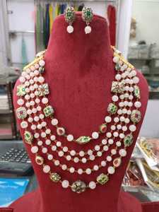 Nueva joyería india, cuentas antiguas de vidrio, cuentas multicolores de vidrio de alta calidad, collar de producto a granel hecho a mano de cinco capas mala - Product Image 4