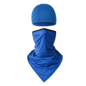 Neck Protector With Ear Loops Sunscreen Triangle Scarf Cycling Cap Combo Outdoor UV Protection Neck Warmer Unisex Adult Quick - Product Image 4