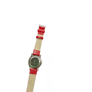 Montres analogiques à boîtier rond intemporel avec cadran romain et bracelet en cuir verni pour les occasions quotidiennes et formelles Chopards - Product Image 4