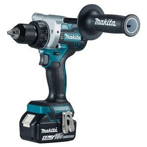 Perceuse à percussion sans fil Makita 18V avec batterie au lithium et poignée pistolet - Product Image 1