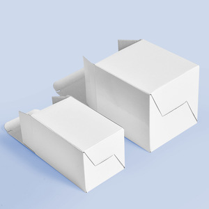 Tùy chỉnh đồng bằng 350GSM hộp các tông màu trắng bao bì Son môi mỹ phẩm bao bì nhỏ nước hoa giấy gói hộp - Product Image 4