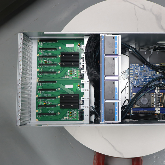 10 Slots RTX 4090 48GB GPU Server Dual  7002 7003 Processor Multi GPU AI Server for DeepSeek AI Training and Inference