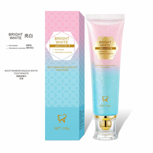 Làm mới đôi màu kem đánh răng 100g làm trắng với nicotinamide lâu dài hơi thở tươi mát - Product Image 2