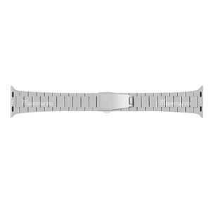 Bracelet respirant en acier inoxydable de luxe avec fermoir papillon pour montre 20 cm - Product Image 2