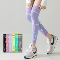 1 Paire de Chaussettes de Compression pour le Sport, Manchons de Soutien du Mollet, Attelles de Tibia, Genouillères pour Soulager la Douleur et Évacuer l'Humidité