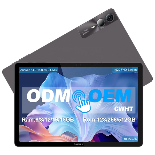Custom Professional 11-Inch SIM Card Tablet Android 15 6+128GB 256GB Storage Octa-Core 4G Incell Capacitive Touch for Business