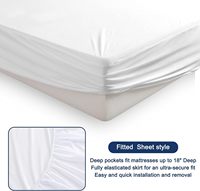Housse de matelas respirante et lisse de qualité supérieure, imperméable, pour lit queen size, pour hôtel et maison