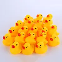 4*4*3Cm Mandi Anak-anak Berenang Kecil Mini Kuning Massal Karet Bebek Mandi Mainan Suara Bebek Mengambang untuk Bayi