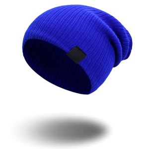 Tendencia logotipo personalizado venta al por mayor Unisex acrílico liso tejido sombrero barato Vintage cálido gorro de invierno - Product Image 6