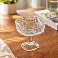 180ml glazen dessertbekers, geschikt voor meerdere glazen, rode wijn, ijs, pudding, fruitbord