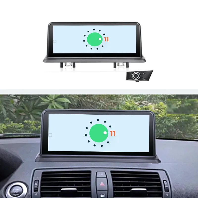 Android 11 Snapdragon 6 + 128G Car Multimedia Player GPS Navigation Radio für BMW 1 Series 120i E81 E82 E87 E88 mit BT Wi-Fi 5G