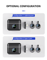 Microphone sans fil Syncmic S10 avec batterie, microphone cravate magnétique pour téléphone, pour l'enregistrement, la diffusion en direct, microphone sans fil