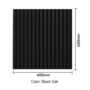 Panneau acoustique en bois de chêne moderne avec revêtement en placage, design 3D, NRC élevé 1.0, absorption acoustique écologique - Product Image 4