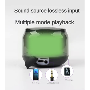 Mini altavoces estéreo inalámbricos RGB para exteriores con <span class=keywords><strong>Subwoofer</strong></span> TF y columnas de música MP3 compatibles con Airplay para ordenadores y teléfonos inteligentes - Product Image 4