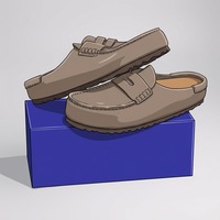 Mules et sandales orthopédiques en cuir véritable suédé Boken avec semelle en liège et soutien de la voûte plantaire, prix d'usine, vente en gros