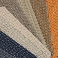 Cuir texturé tissé, cuir gaufré à texture tricotée, utilisé pour les sacs.