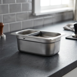 Boîte à expresso portable et durable en acier inoxydable, design compact pour comptoir, sans désordre, pour l'élimination des marcottes de café - Product Image 1